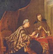 Jean Simeon Chardin Lady Sealing a Letter oil on canvas